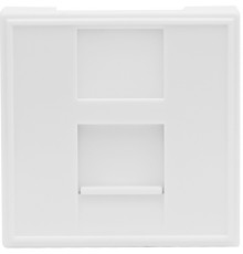Розетка DEC RJ45 UTP кат.5e, 2мод., бел. (45х45мм), серия (тип) DEC