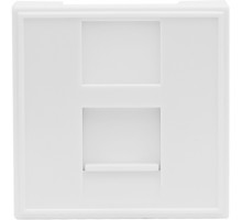 Розетка DEC RJ45 UTP кат.6, 2мод., бел. (45х45мм), серия (тип) DEC