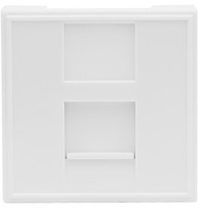 Розетка DEC RJ45 UTP кат.6, 2мод., бел. (45х45мм), серия (тип) DEC
