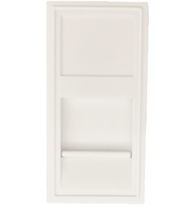 Розетка DEC RJ45 UTP кат.6a, 1мод., бел. (22.5х45мм)