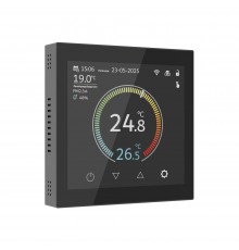 W1851108 Умный сенсорный терморегулятор с LCD дисплеем (черный)