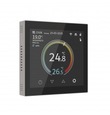 W1851104 Умный сенсорный терморегулятор с LCD дисплеем (дымчатый)
